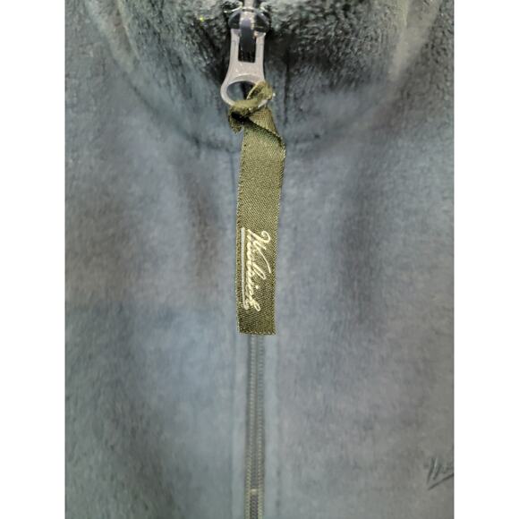 Woolrich Zip Up Fleece Vest Men's Size Large Blue Sleeveless Mock Neck - Picture 4 of 6